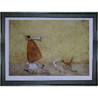 Frameworth - Sam Toft Ernest Doris Horis and Stripes - impression d'art encadree - 34 po l x 28 po H-Reproduction de qualite superieure de Ernest Doris Horis and Stripes par Sam Toft sur papier de qualite
