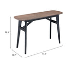 Zuo - Neted Console Table - Expresso-15.7 po L x 47.2 po L x 29.9 po H