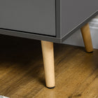 HOMCOM - Buffet 47,2 po L, armoire de rangement, gris foncé-Couleur : gris foncé 