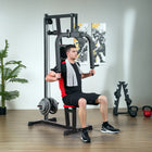 Soozier - Machine écarté-couché et station de développé couché-Le siège s’ajuste sur quatre niveaux, la hauteur varie de 20,9 po à 23,8 po (53-60,5 cm)