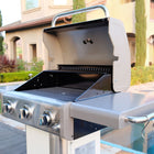 Kenmore - Barbecue au gaz sur piédestal à 3 brûleurs - Nacré-Surface de cuisson secondaire : 144,2 pouces carrés.