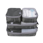 Travelon - Organisateurs d'emballage souples - Gris - Lot de 4-Le panneau supérieur en maille assure la visibilité et la respirabilité