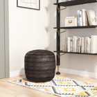 Zuo - Lillian Pouf - Noir-Couleur du mobilier : Noir