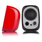 Edifier - Haut-parleurs d’ordinateur actifs R12U alimentés par USB, avec contrôle du volume et prise pour écouteurs – Rouge-Branchez vos écouteurs pour une écoute personnelle