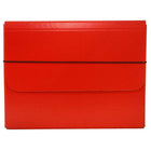 JAM Paper - Étui de transport pour dossiers épais avec bande élastique - 10 x 1 1/4 x 13 1/4 - Rouge-Mallette de transport portefeuille rouge