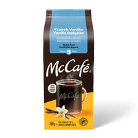 McCafe - Café moulu de torréfaction moyenne aromatisé à la vanille française de qualité supérieure - 290 g-Le café McCafé caramel est fait de grains 100 % arabica, qui sont traditionnellement grillés sous flamme pour créer notre mélange signature de torréfaction supérieure (torréfié à moyen), ce qui permet d’obtenir une saveur équilibrée et un arôme riche