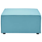 Modway - Saybrook Terrasse extérieure Rembourré Sofa-sectional ottoman in Turquoise-Rembourrage résistant à l’eau et aux UV