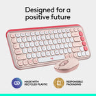 Logitech - Pop Icon ensemble clavier et souris Bluetooth - Rose-9