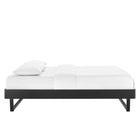 Modway - Billie Bois Cadre complet de plate-forme, Noir-Assemblée requise