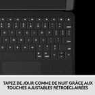 Logitech - Étui clavier Folio Touch pour iPad Air 11" (M2) / (M3) / (M4)et iPad Air (4e et 5e génération) - Graphite-Support pour stylet numérique: Folio Touch présente un espace dédié afin que vous puissiez ranger votre dispositif Logitech Crayon ou charger votre dispositif Apple Pencil (2e génération) lorsque l’étui est sous tension