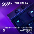 Logitech - Clavier gaming sans fil G515 LIGHTSPEED TKL profilé - Noir-Les touches en PBT à double frappe offrent plus de durabilité pour les moments de jeu les plus intenses et sont aussi belles que performantes grâce à leur conception anti dépôts gras et à leur toucher de qualité supérieure