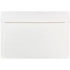 JAM Paper Enveloppes format livret à rabat droit gommé, 7 x 10 po, blanches, 200 par paquet-Blanc