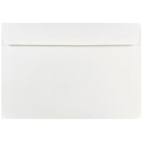 JAM Paper Enveloppes format livret à rabat droit gommé, 7 x 10 po, blanches, 200 par paquet-Blanc