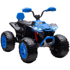 Qaba - Voiture électrique 24V à 2 places pour enfants avec roues à suspension - bleu-Puissants doubles moteurs 24V offrant aventure et contrôle de vitesse fluide 