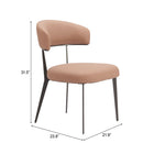 Zuo - Loom Chaise de salle à manger - Tan - Ensemble de 2-6