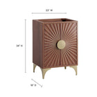 Modway - Daylight 24" Armoire à coiffeuse de salle de bain - Noyer-8