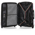 TUCCI Italy - Paris Love Art Collection de valises à bagages-24 » Dimensions moyennes vérifiées - Intérieur : 24 » de largeur x 17 » de largeur x 9,6 » de h, extérieur : 26,7 » de largeur x 17,7 » de largeur x 10,2 » de haut, poids : 7,27 lbs
