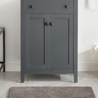 Modway - Nantucket 24" Armoire de toilette de salle de bain (lavabo non inclus) - Gris-Capsules de pied non marquées