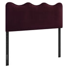 Modway - Athena Velours de performance résistant aux taches Tête de lit Queen size, Mûrier-Velours de performance résistant aux taches