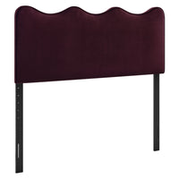 Modway - Athena Velours de performance résistant aux taches Tête de lit Queen size, Mûrier-Velours de performance résistant aux taches
