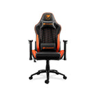 COUGAR - Chaise de jeu inclinable et pivotante Outrider - noir et orange-Chaise de jeu avec enveloppe et dossier haut