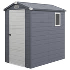 Outsunny - Abri de jardin 4,5 pi x 6 pi-Un espace de rangement dédié pour les outils de jardin, les équipements de jardin, les appareils de piscine, etc.
