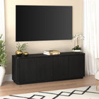 Hudson&Canal - Meuble TV Easton pour téléviseurs jusqu'à 75" - Grain noir-Caractéristiques assemblage facile