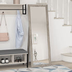 HOMCOM - Miroir pleine longueur - 20,1 po l x 57,9 po H - gris-Miroir épais pour une finition éclatante et élégante 