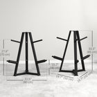 Soozier - Support pour disques de poids de 1 po ou 2 po-La structure triangulaire en acier offre une stabilité robuste pour une utilisation intensive 