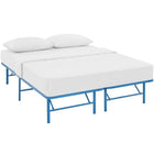 Modway - Horizon Acier inoxydable Cadre de lit queen-lit, Bleu clair-Cadre de lit à plateforme moderne