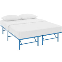 Modway - Horizon Acier inoxydable Cadre de lit queen-lit, Bleu clair-Cadre de lit à plateforme moderne