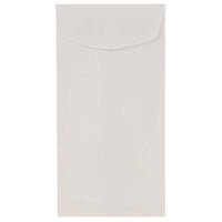 JAM Paper Enveloppes à ouverture au sommet à rabat droit gommé, 3 7/8 x 7 1/2 po, blanches, 200 par paquet-Blanc