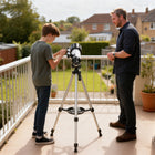 Outsunny - Télescope pour adultes et débutants-Chercheur 5 x 24 avec réticule pour faciliter l’acquisition de la cible