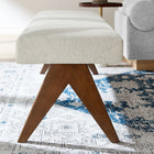 Modway - Lyra 63" Tissu tapis Banc - Ivoire-Conception polyvalente