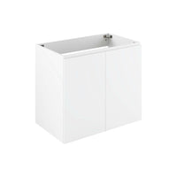 Modway - Bryn Fixation murale de 30" Vanité de salle de bain (lavabo non inclus) - Blanc-Vanité de salle de bain moderne
