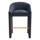 Zuo - Emas Tabouret de bar - Gris minuit-Texture douce et lisse