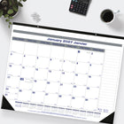 Blueline - 2027 Calendrier sous-main mensuel Net Zero Carbon - 22 po x 17 po - bilingue-Deux perforations pour suspension murale