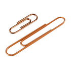 JAM Paper - Paquet combiné de trombones colourés - standard et jumbo - trombones or rosé - 1 paquet de 100 et 1 paquet de 75-Quantité : 100 trombones standard et 75 trombones jumbo (175 au total)