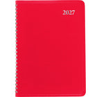 Staples - Agenda quotidien 2027 - 8 po H x 4 7/8 po l - couleurs assorties - bilingue-Format des pages : 8 po H x 4 7/8 po l