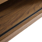Modway - Render Console multimédia 46 po Meuble TV, Noyer-Deux portes coulissantes