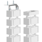Fellowes - CableSpine - Blanc-Supports amovibles : 31 sections emboîtables vous permettent d'ajuster la hauteur à votre bureau