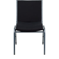 Flash Furniture – Chaise empilable noire à motifs robustes à revêtement Hercules rembourrée de 3 po-Chaise empilable multi-usages