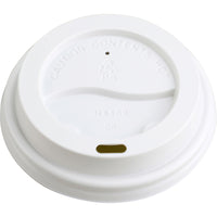 Genuine Joe - Couvercles pour gobelets, blanc, paquet de 50-Couvercles de tasse ondulée
