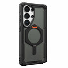 UAG - Étui Plasma XTE Rugged avec béquille et aimants pour Samsung Galaxy S26 Ultra, Noir/Orange-Coins souples pour amortir les chocs