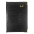 Brownline - 2027 agenda hebdomadaire Executive avec reliure cousue – 8 3/16 po x 5 5/8 po – couleurs assorties – trilingue-Horaire de rendez-vous de 7 h a.m. à
8 h p.m., à intervalles de 30 minutes