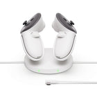 Meta - Station de charge compacte Quest pour Meta Quest 3 et 3S - Blanc-Manettes Touch Plus à chargement sans fil