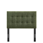 Modway - Emily Tissu tapis Tête de lit jumelée, Feuillage-Assemblée requise