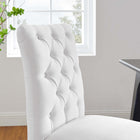 Modway - Duchess Tissu Chaise à manger Ensemble de 2 - Blanc-10
