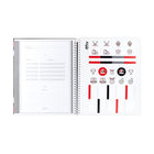 Hilroy - Cahier Hockey Canada Avec Logo 2002 – 10 ½ po H x 8 ⅝ po l – Noir/Blanc-Page de planification (horaire)