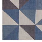 Modway - Kahula Mosaïque du triangle géométrique Tapis de 5 pi l x 8 pi L - Bleu, blanc et gris-Microfibre 100% polyester